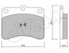 CIFAM 822-201-0 Brake Pad Set, disc brake